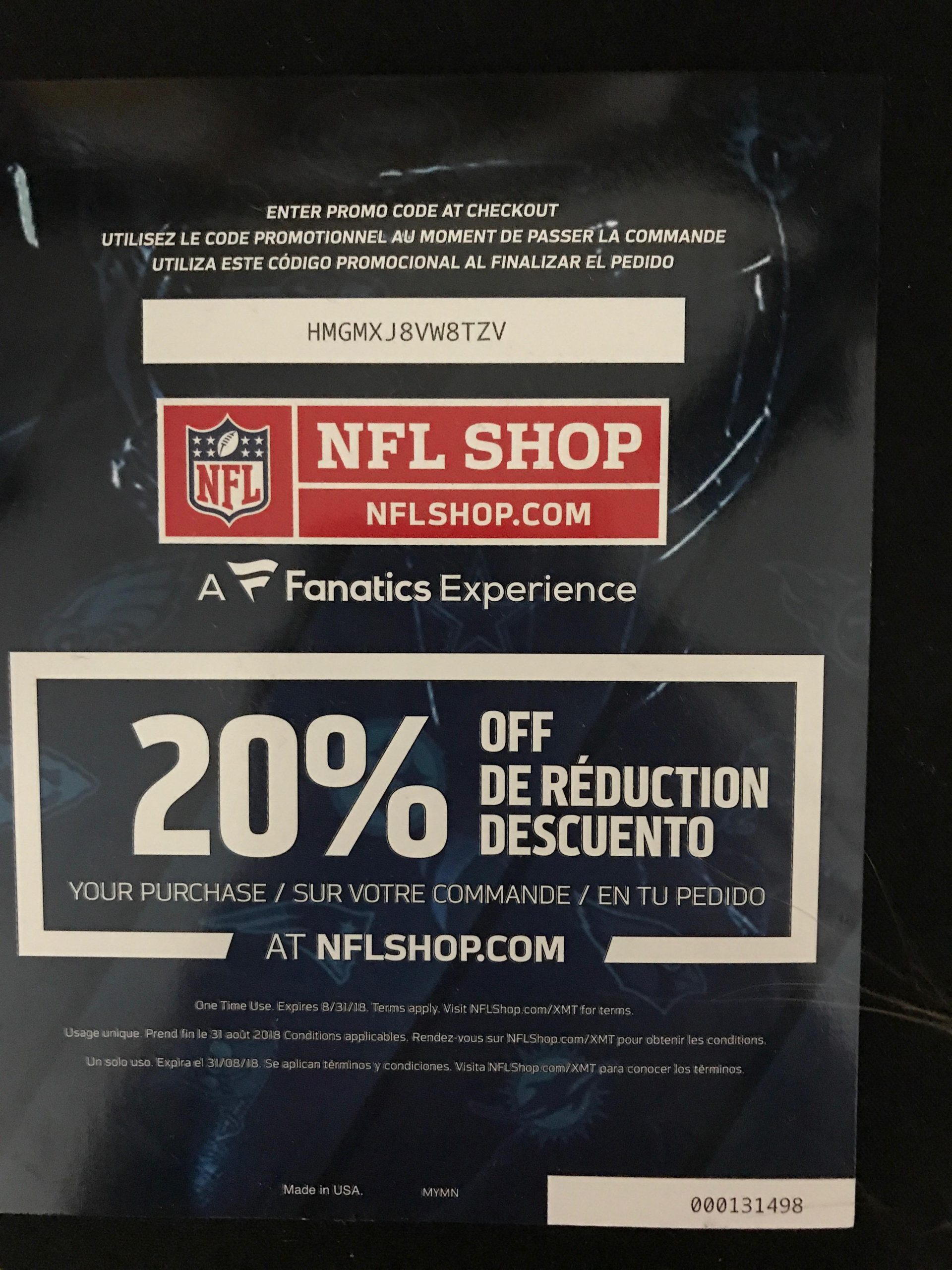 nfl pro shop coupon